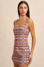 Tessera Tile Mini Dress