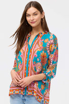 Audrey Button Up Shirt in Endora