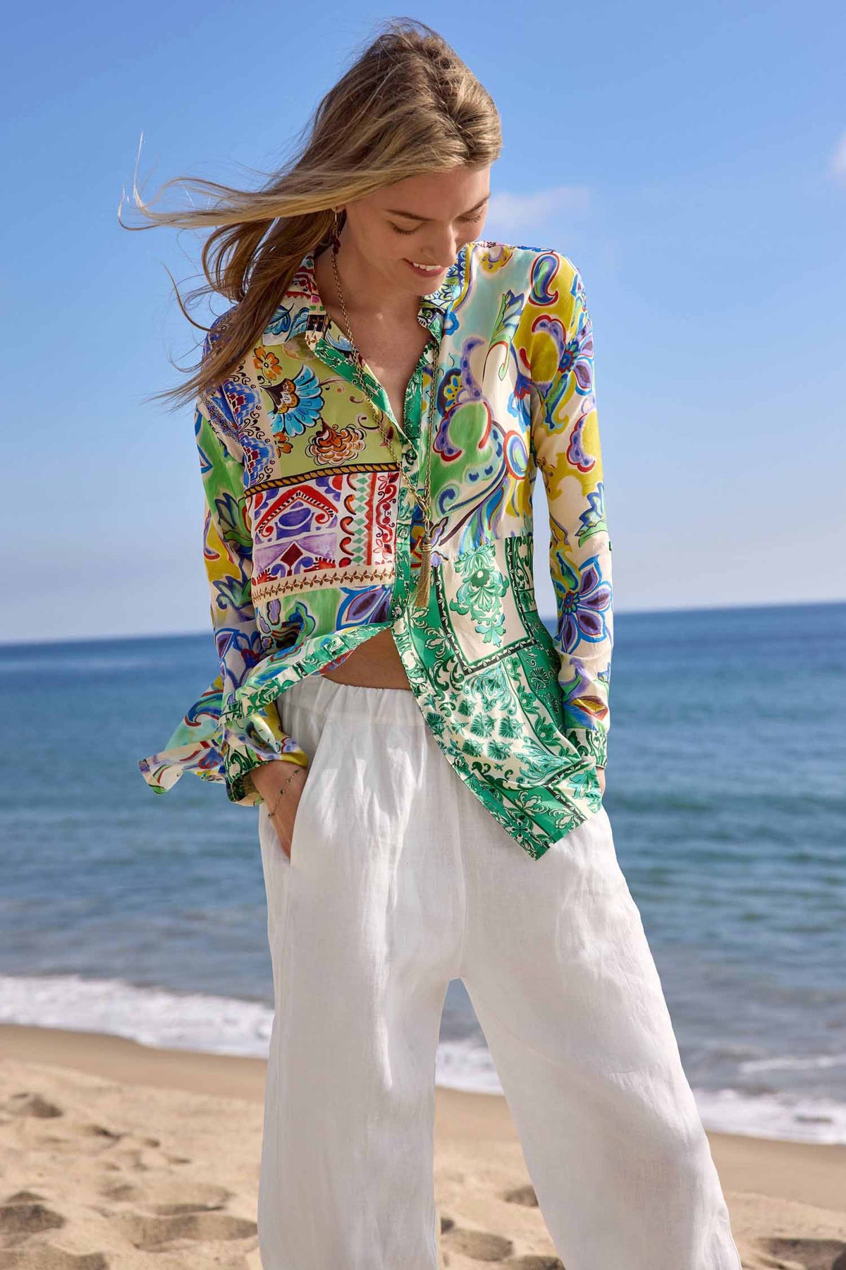 Audrey Tunic in Armeria Patchwork