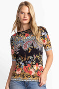 Janie Fav Boat Neck Tee in Leto