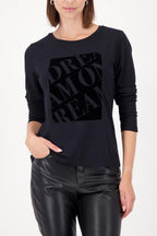Round Neck T-Shirt in Black