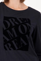 Round Neck T-Shirt in Black