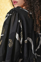 Tier Me Out Dress in Black