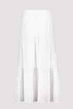 Tiered Lace Maxi Skirt in White | FINAL SALE