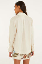 Toile De Rio Off-White Long Sleeve Shirt