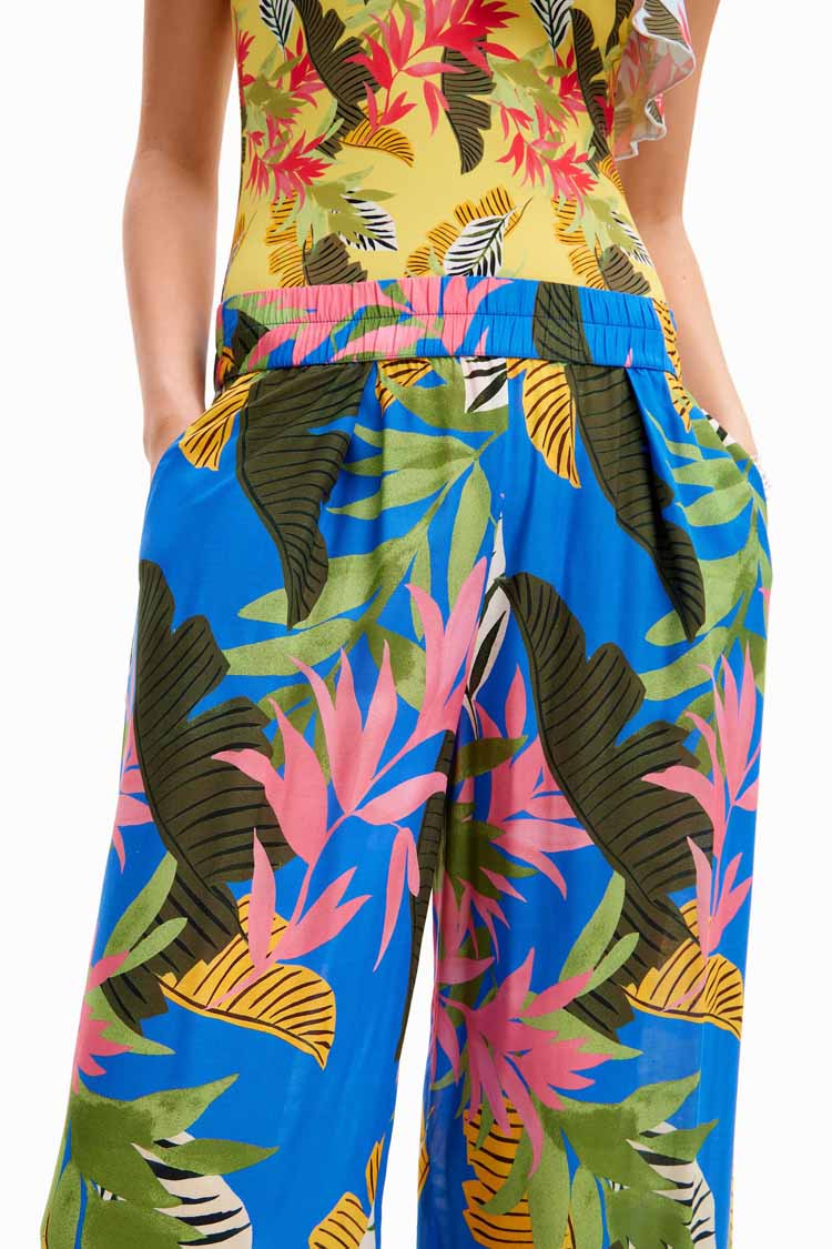 Tropical Wide Leg Trousers | FINAL SALE