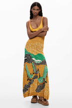 Tulum Midi Dress in Pomelo