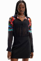 Two-piece Effect LS Mini Dress | FINAL SALE