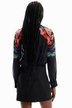 Two-piece Effect LS Mini Dress | FINAL SALE