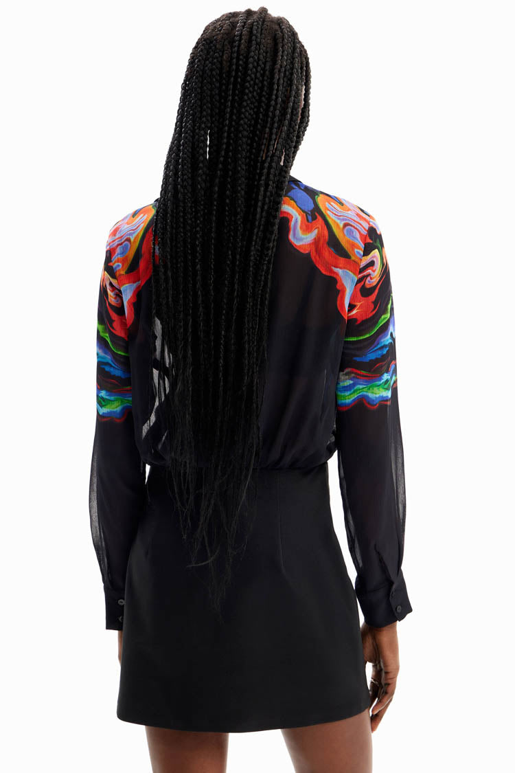 Two-piece Effect LS Mini Dress | FINAL SALE