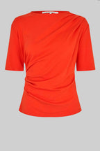 Ulina Drape Tee in Poinciana