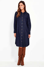 Unit Dress in Dark Denim
