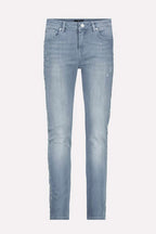 Used Look Jeans w Diamond Stripes | FINAL SALE