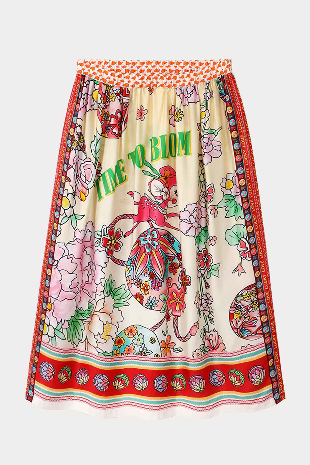 Vanessa Midi Skirt in Cherry | FINAL SALE