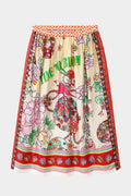 Vanessa Midi Skirt in Cherry | FINAL SALE