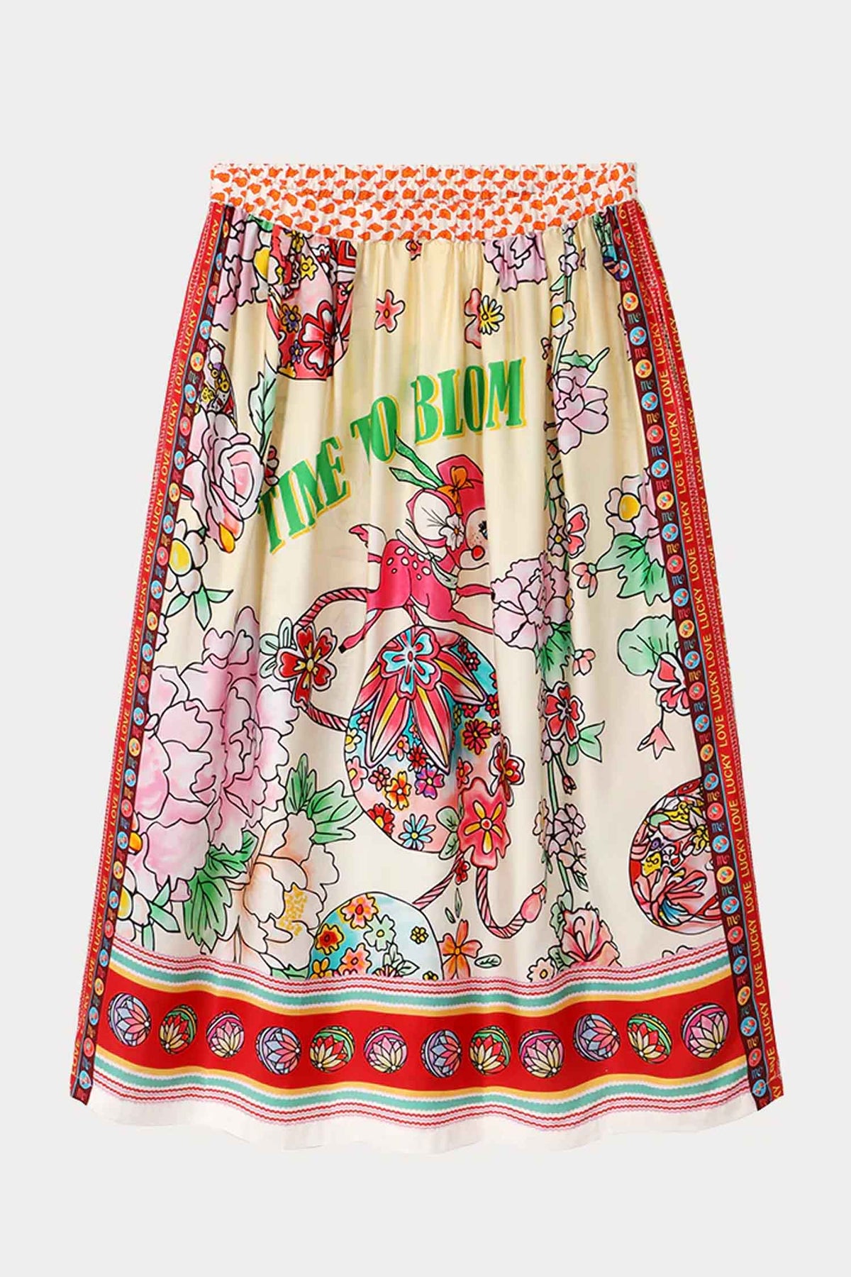 Vanessa Midi Skirt in Cherry | FINAL SALE