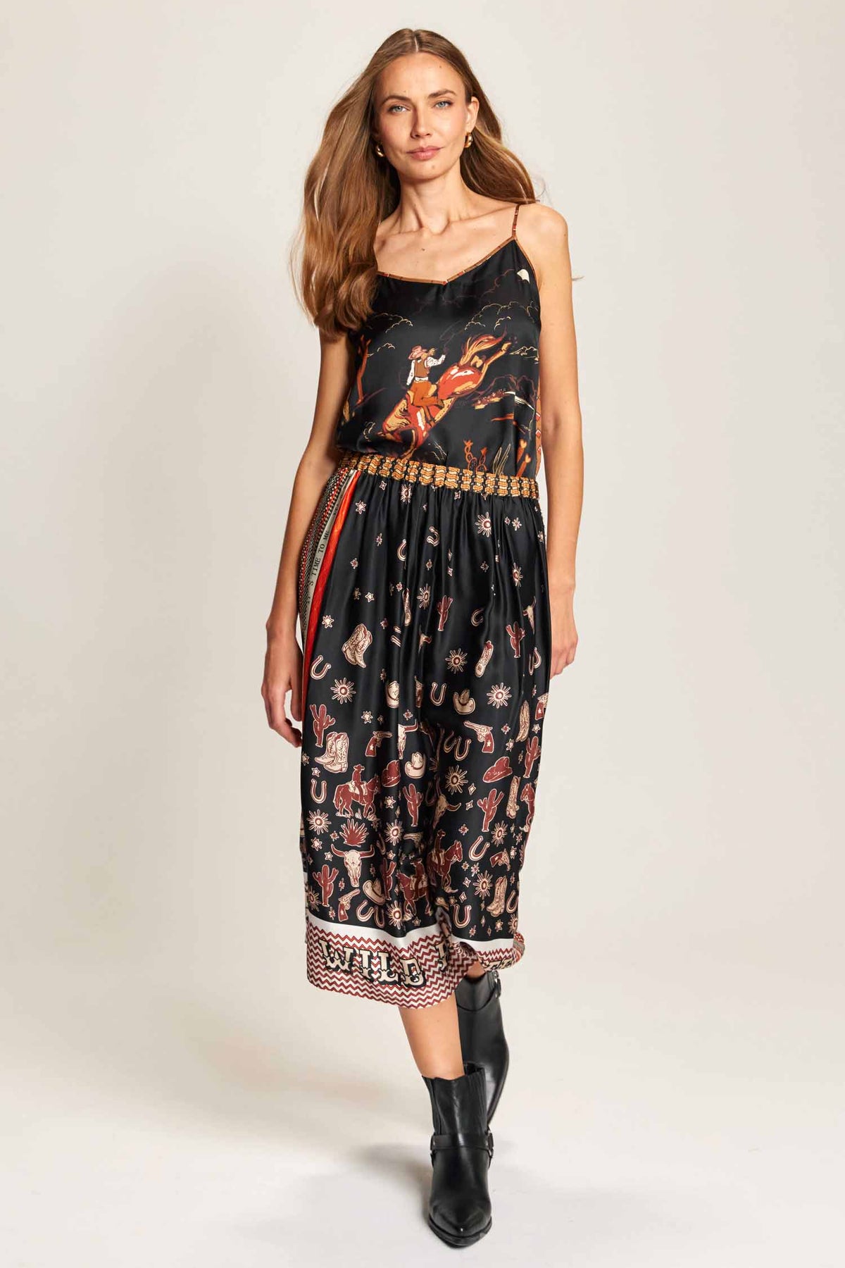 Vanessa Midi Skirt in Rodeo | FINAL SALE
