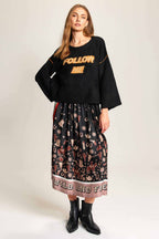 Vanessa Midi Skirt in Rodeo | FINAL SALE