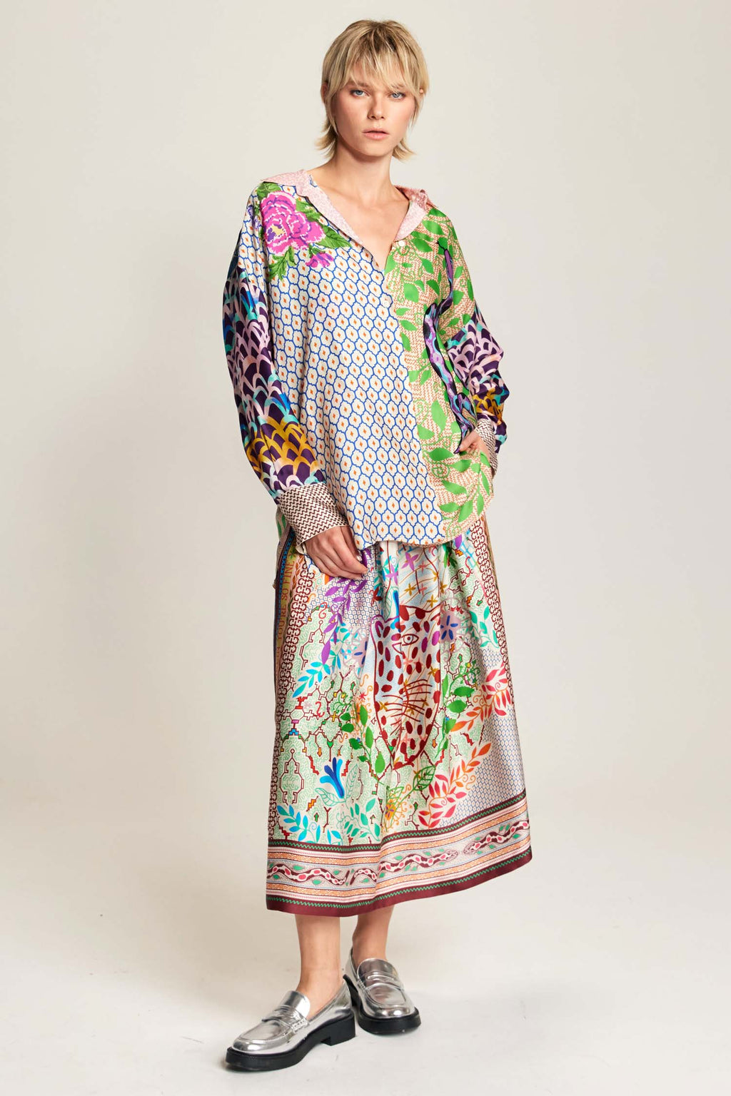 Vanessa Midi Skirt in Shipibo | FINAL SALE