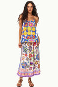 Vanessa Printed Midi Skirt in Markers