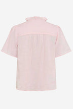 Vive Blouse w Frill in Dusty Rose