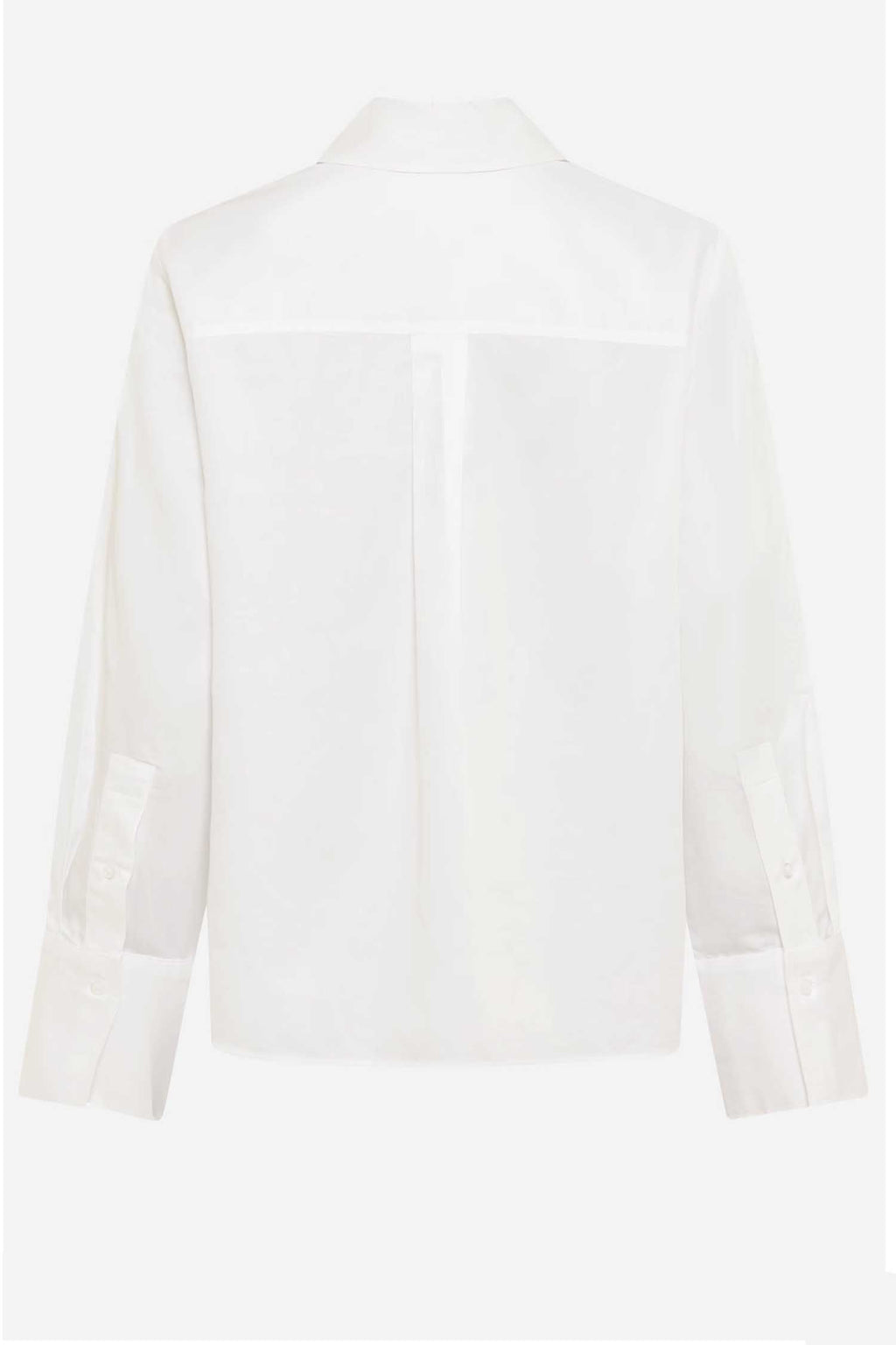 Vica Shirt w Contrast Stripe in White