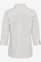 Vicki Button Up LS Collar Shirt Almond