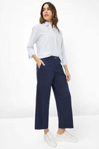 Vicki Button Up LS Collar Shirt Light Blue