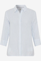 Vicki Button Up LS Collar Shirt Light Blue