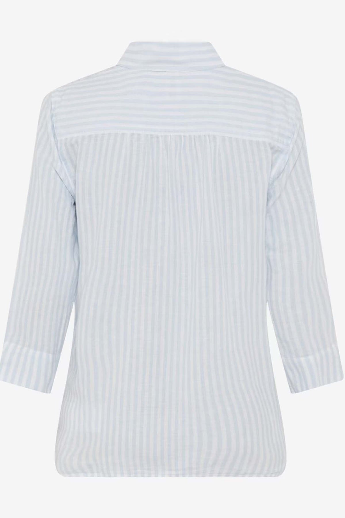 Vicki Button Up LS Collar Shirt Light Blue