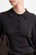 Vilena Knit LS in Chocolate Brown