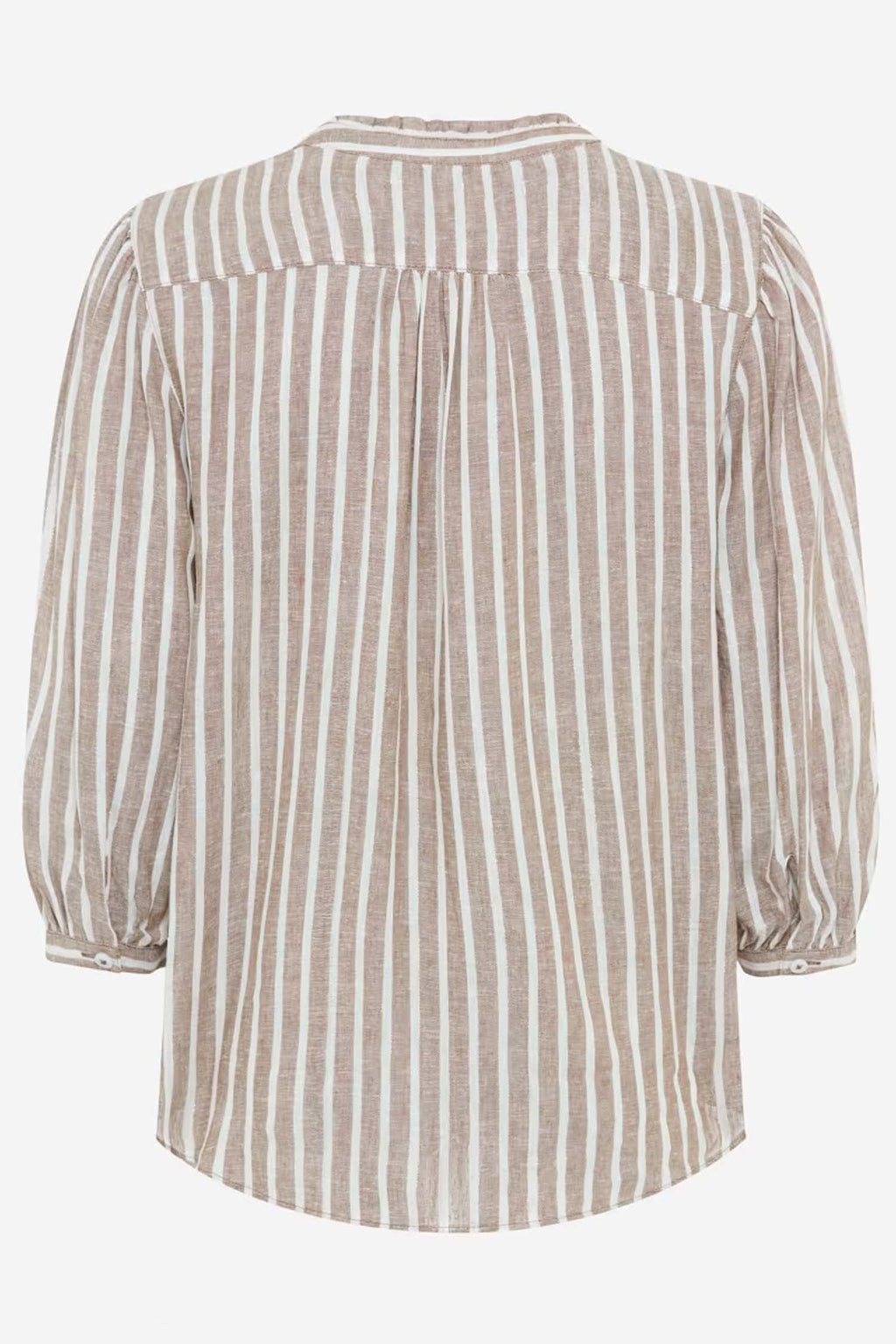 Violet Stripe Blouse in Light Mocha