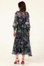 Violetta Midi Dress in Violet Floral | FINAL SALE