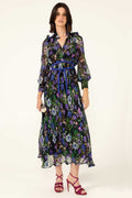 Violetta Midi Dress in Violet Floral | FINAL SALE