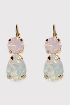 Virginia Earring in Misty Pink White