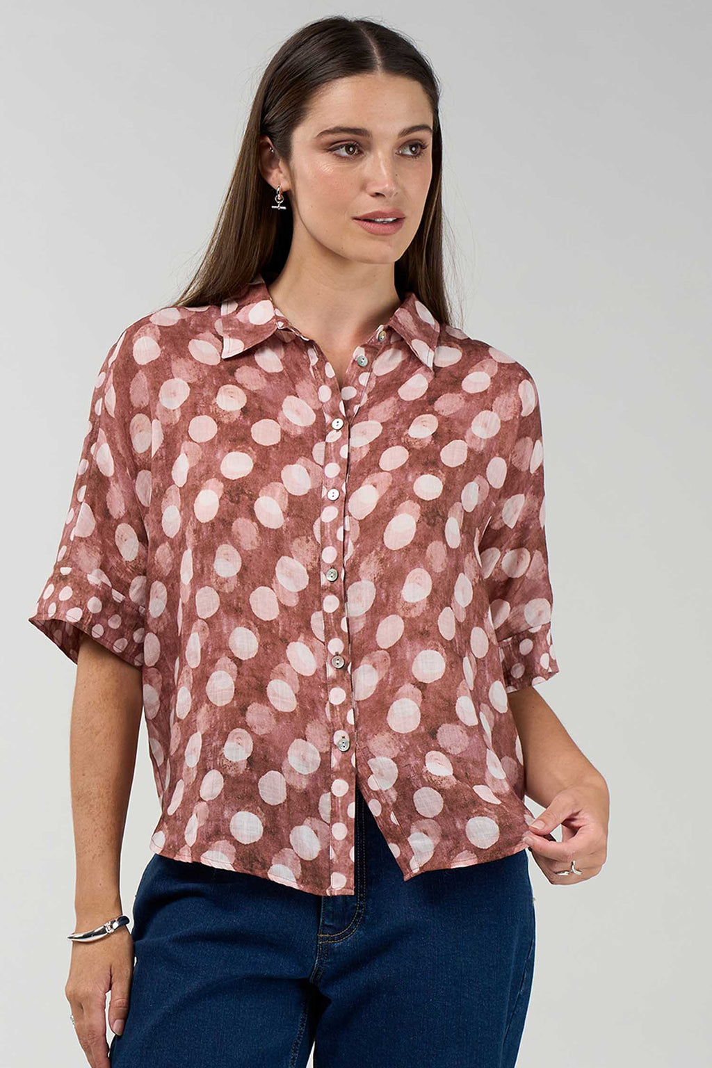Vision Shirt in Cocoa Multi