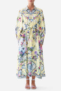 Waist Tie Shirt Dress in Chinoiserie Child