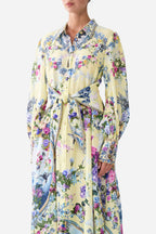 Waist Tie Shirt Dress in Chinoiserie Child
