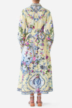Waist Tie Shirt Dress in Chinoiserie Child