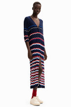 Wave Pleated Long Cardigan | FINAL SALE