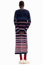Wave Pleated Long Cardigan | FINAL SALE