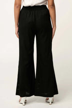 Willow Embroidery Detail Pant in Black