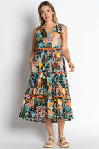 Yara Tiered Midi Dress