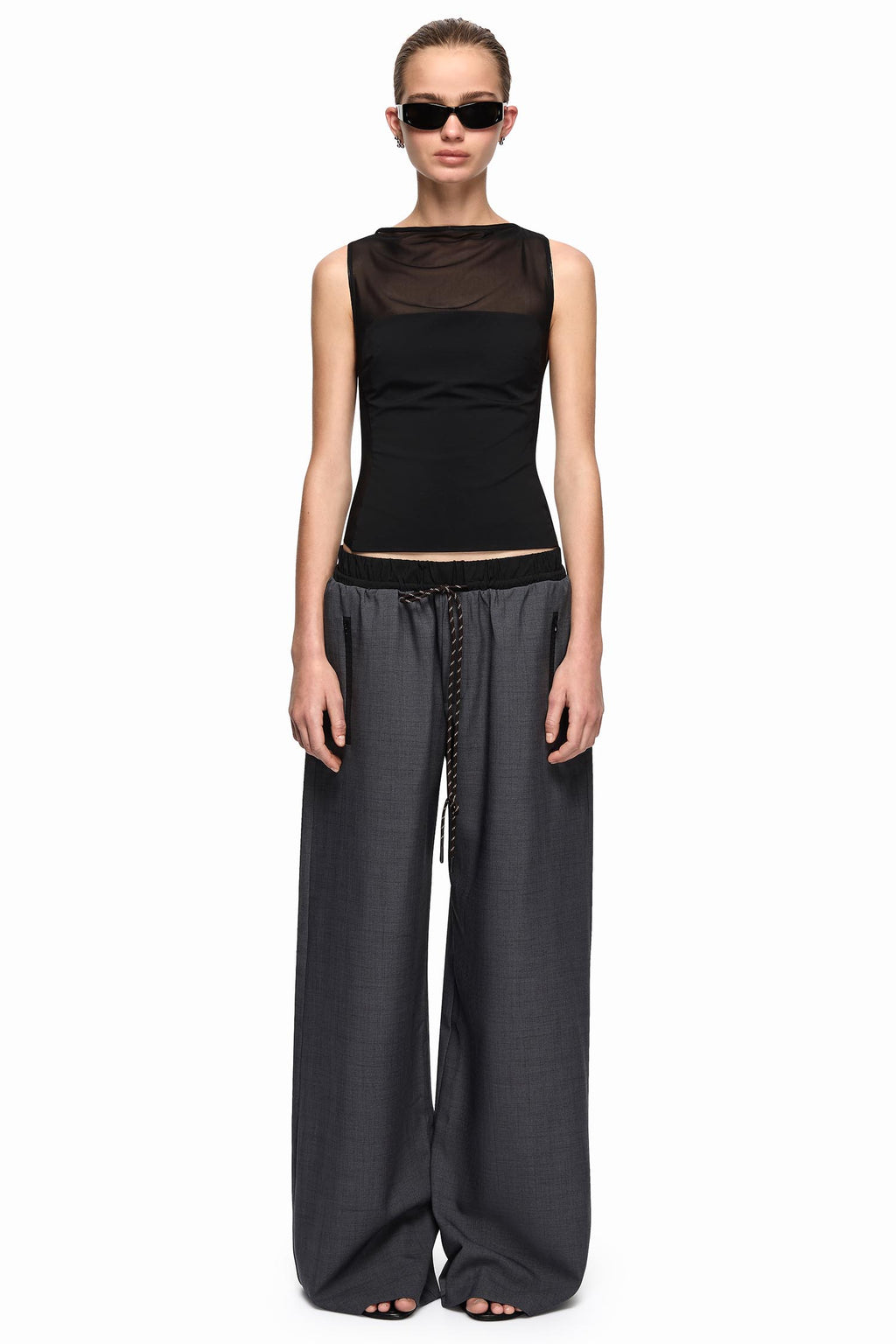 Yuki Pant in Charcoal/Black