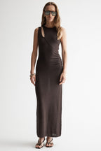 Zinnia Knit Dress in Chocolate | FINAL SALE