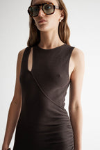 Zinnia Knit Dress in Chocolate | FINAL SALE
