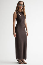 Zinnia Knit Dress in Chocolate | FINAL SALE