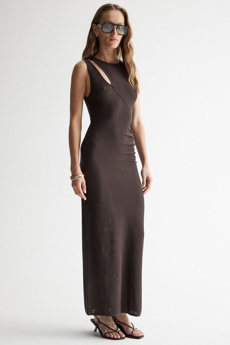 Zinnia Knit Dress in Chocolate | FINAL SALE