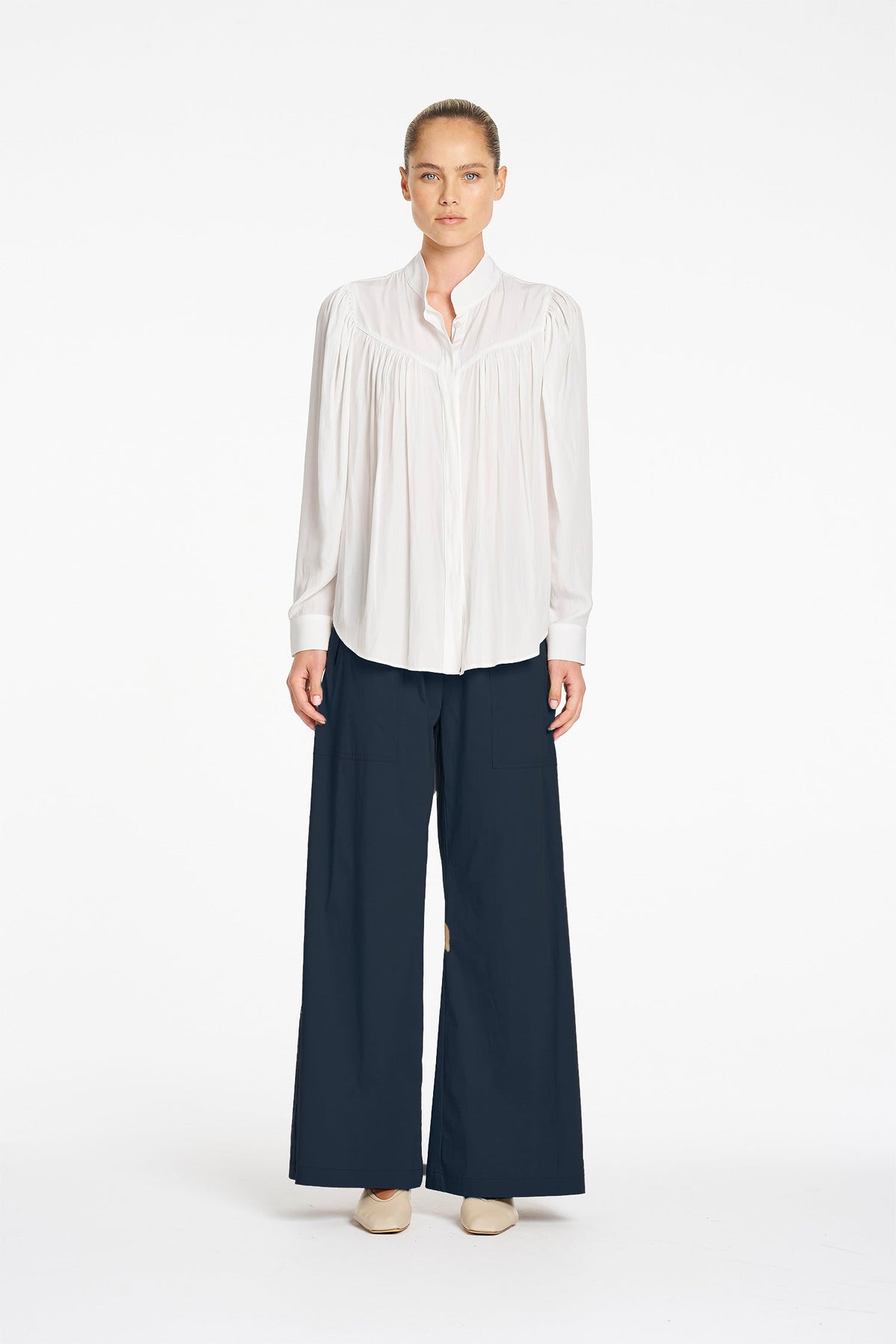 Zip Suit Pant in French Navy