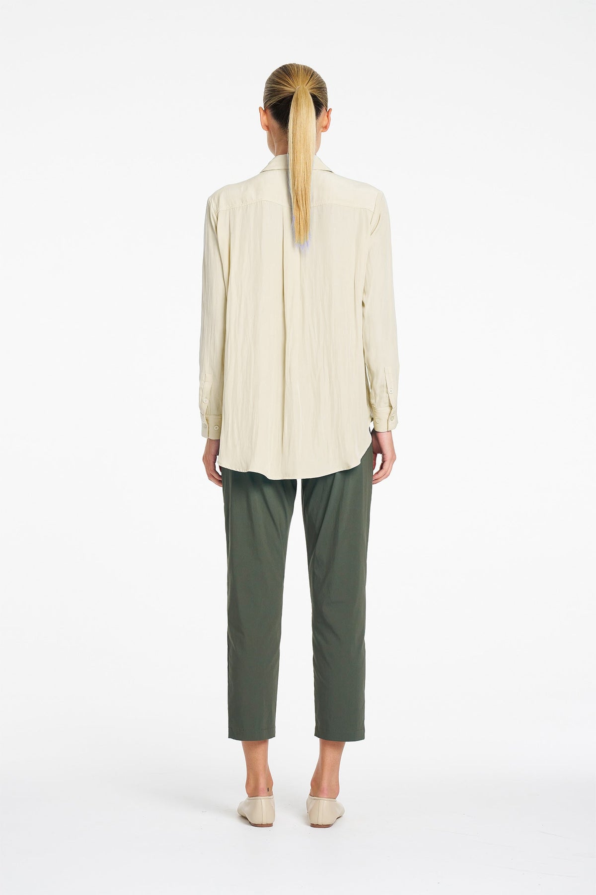 Zip Tapered Pant in Bayleaf
